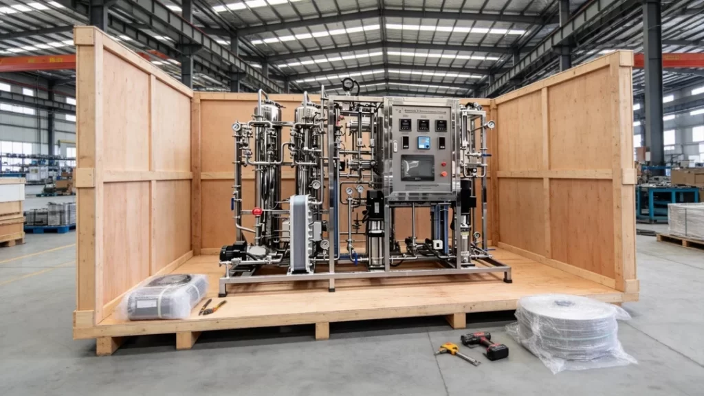 1000LPH EDI Water System for Ultrapure Water Production Packaging and Global Delivery