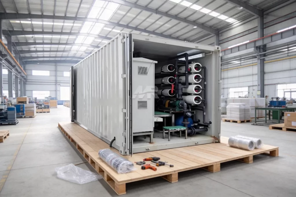 12TH Containerized Water Treatment Plant for Desalination Packaging and Global Delivery