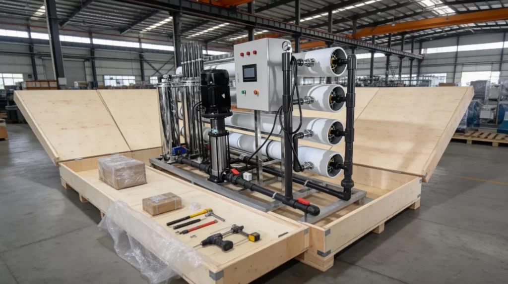 12TH Under Counter RO Water Treatment System Packaging and Global Delivery