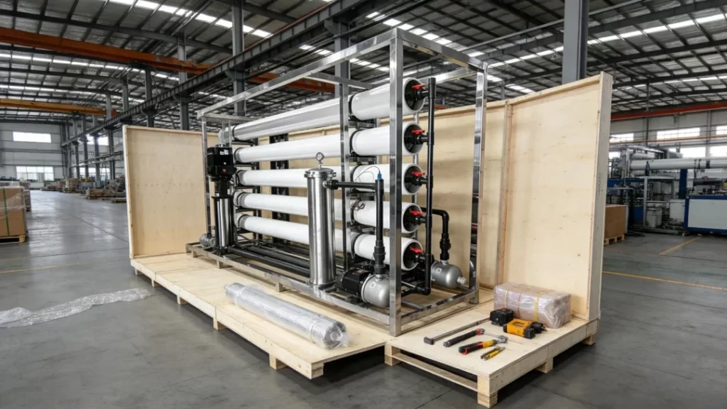 20TH Wastewater RO Water Treatment Equipment   Packaging and Global Delivery