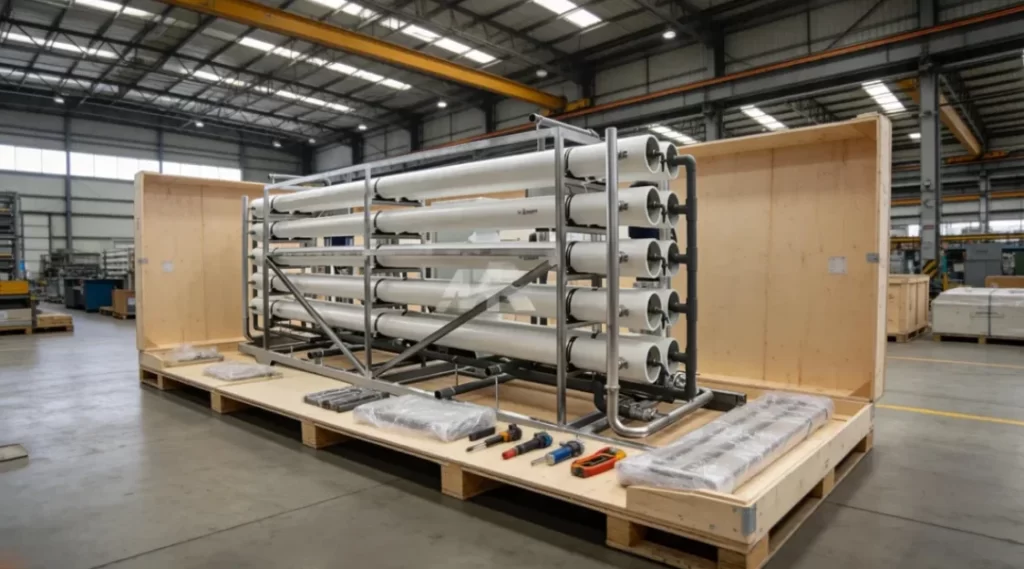 25m3Hour Brackish Water RO Filtration System Packaging and Global Delivery