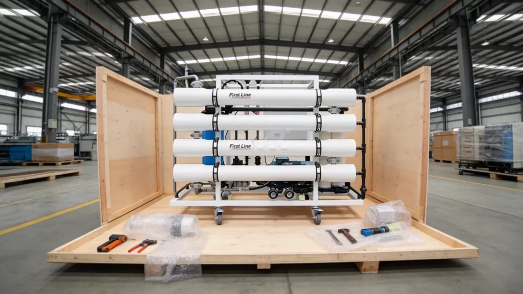 2m3H Sea Water RO Desalination Equipment for Potable Water Packaging and Global Delivery