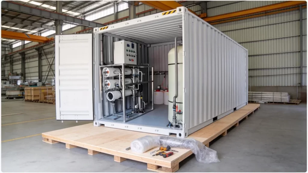 3TH Borehole Containerized RO System Energy-Efficient Packaging and Global Delivery