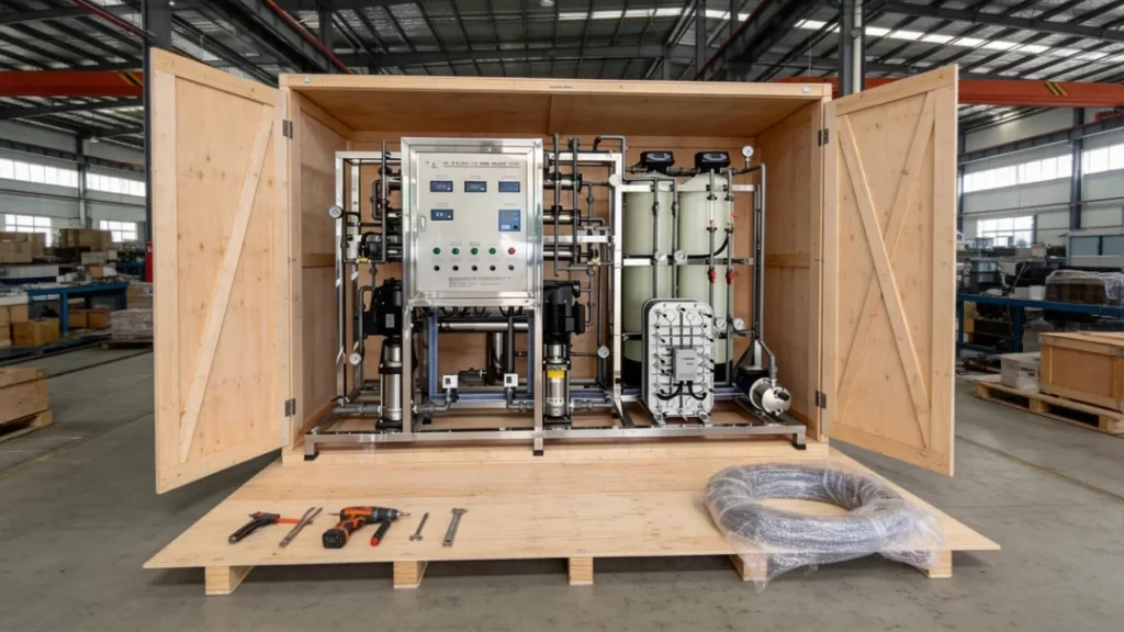 500LPH EDI System in Water Treatment Low Energy Consumption Packaging and Global Delivery