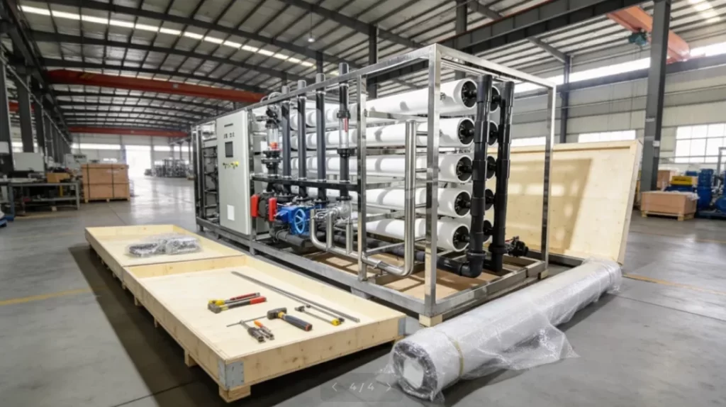 500m3Day Underground Water Desalination RO Water Machine Packaging and Global Delivery
