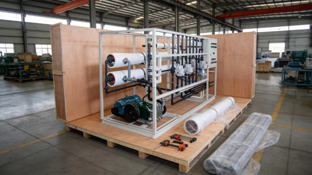 8m3Hour SWRO Desalination System for Pre-Treatment Packaging and Global Delivery