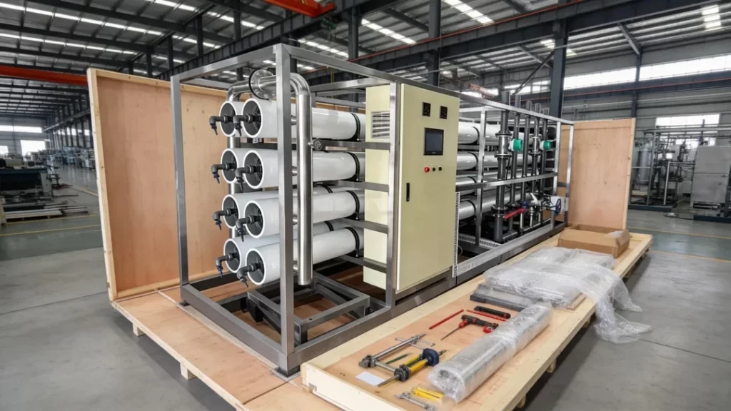 8m3Hour Two Pass Best RO System for Ultrapure Water Packaging and Global Delivery