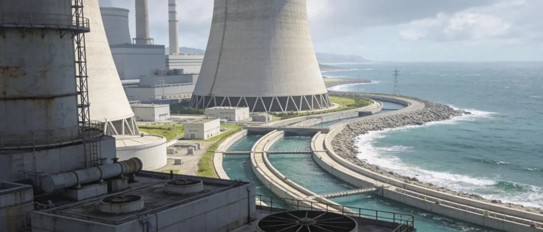Coastal Power Plants for Cooling Systems