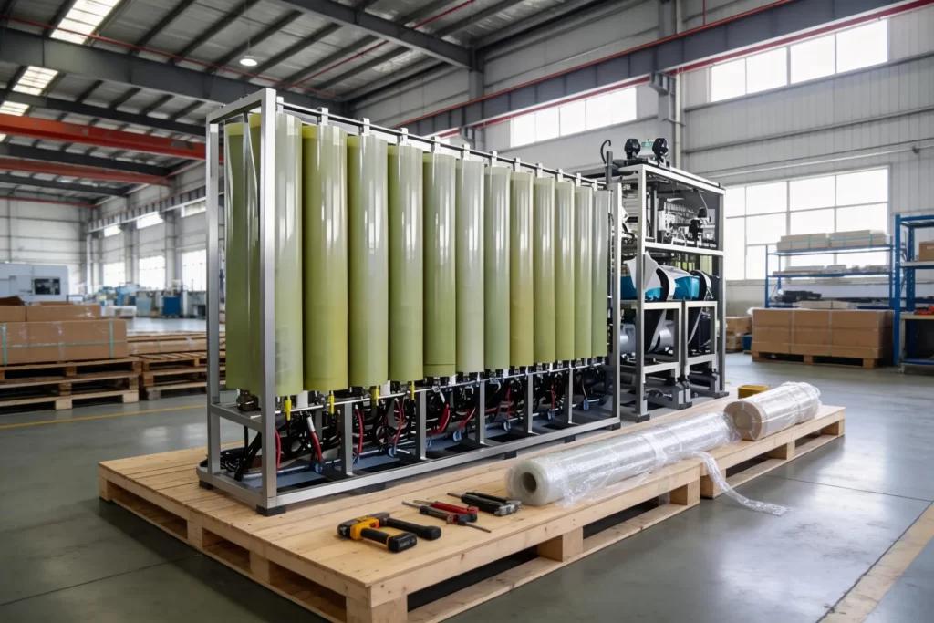 DTRO Plant for Landfill Leachate Treatment System  Packaging and Global Delivery