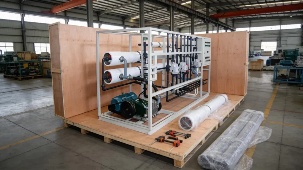 8m3Hour SWRO Desalination System for Pre-Treatment Packaging and Global Delivery